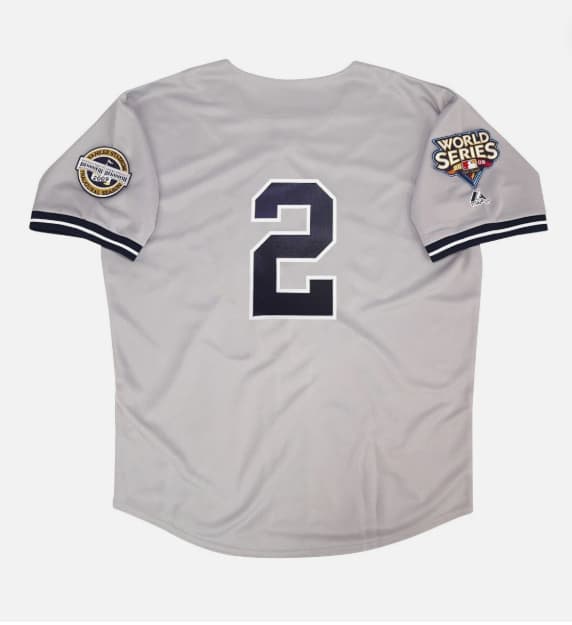 Derek Jeter 2009 New York Yankees World Series Road Jersey Men's