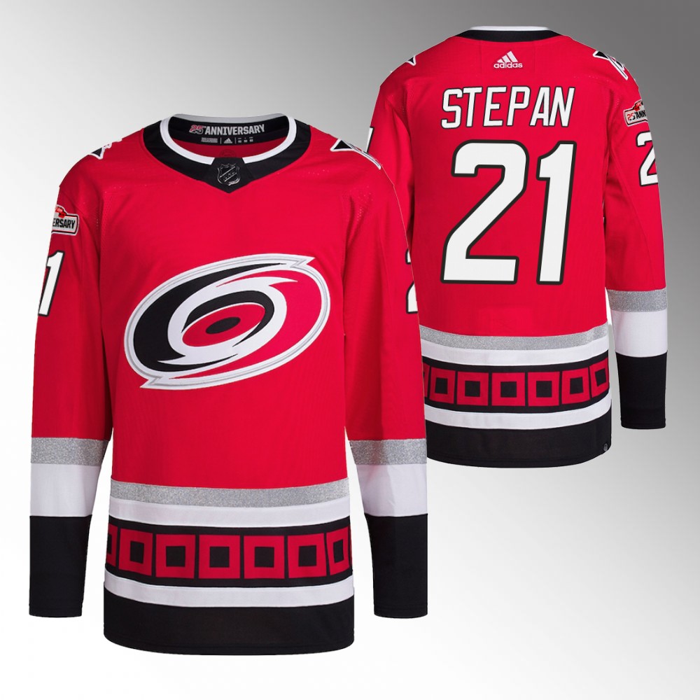 Derek Stepan Carolina Hurricanes Home Red Authentic Jersey