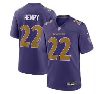Derrick Henry Baltimore Ravens Nike Alternate Game Jersey - Purple