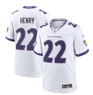 Derrick Henry Baltimore Ravens Nike Game Jersey - White