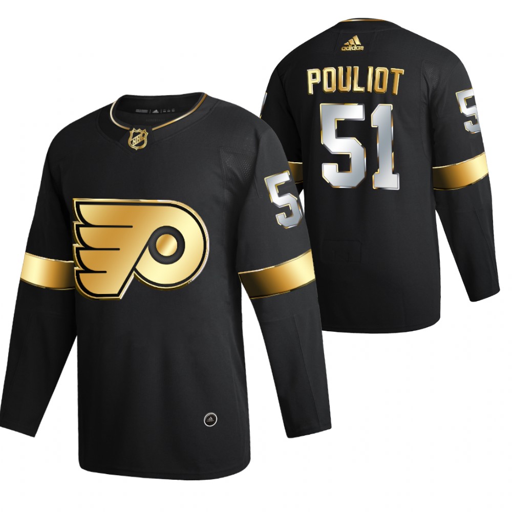 Derrick Pouliot Philadelphia Flyers Black 2021 Golden Edition Jersey Limited Authentic
