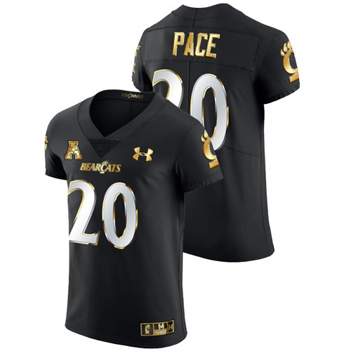 Deshawn Pace Cincinnati Bearcats Black 2021-22 Golden Edition Elite Football Jersey