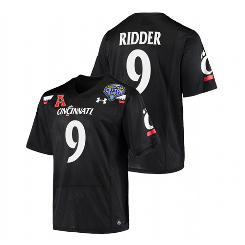 Desmond Ridder Cincinnati Bearcats Black 2021 Cotton Bowl College Football Playoff Jersey