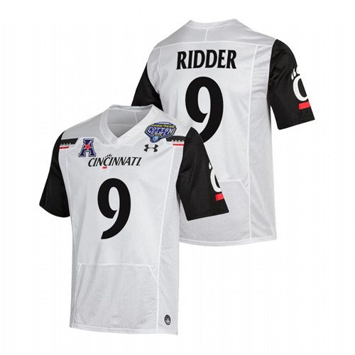 Desmond Ridder Cincinnati Bearcats White 2021 Cotton Bowl College Football Playoff Jersey