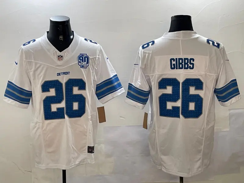 Detroit       Lions  Vapor Custom Jersey - All Stitched   #26 JAHMYR GIBBS