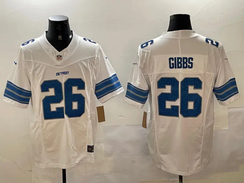 Detroit      Lions  Vapor Custom Jersey - All Stitched   #26 JAHMYR GIBBS