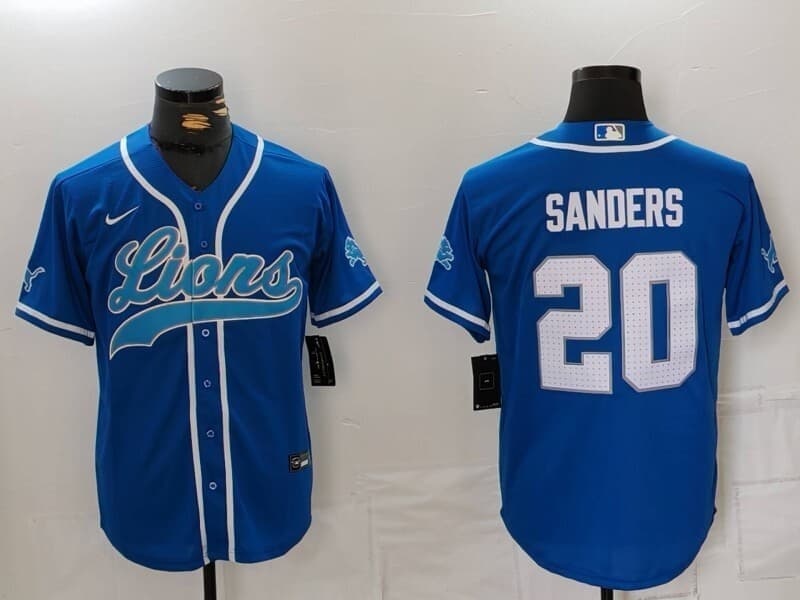 Detroit   Lions  Vapor  Jersey - All Stitched  #20 BARRY SANDERS