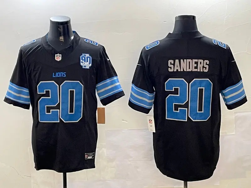 Detroit  Lions  Vapor Custom Jersey - All Stitched  #20 BARRY SANDERS