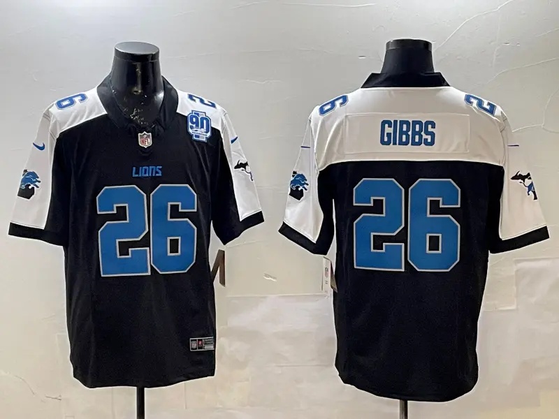 Detroit Lions  Vapor # Custom Jersey - All Stitched   #26 JAHMYR GIBBS
