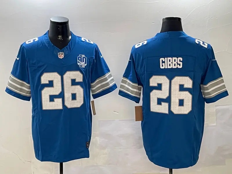 Detroit Lions  Vapor Custom Jersey - All Stitched   # 26 JAHMYR GIBBS