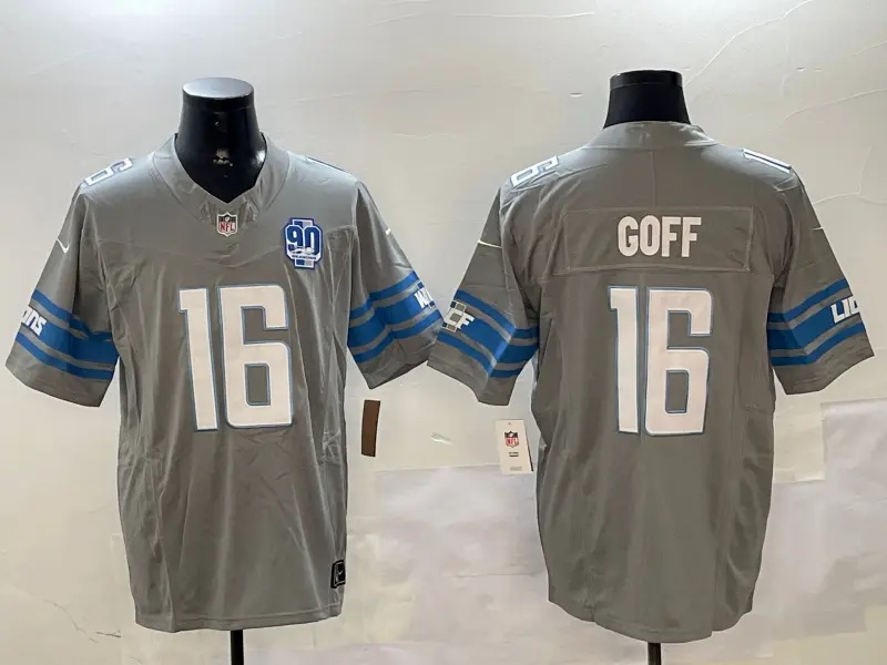 Detroit Lions  Vapor Custom Jersey - All Stitched  #16 JARED GOFF