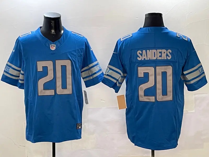 Detroit Lions  Vapor Custom Jersey - All Stitched  #20 BARRY SANDERS