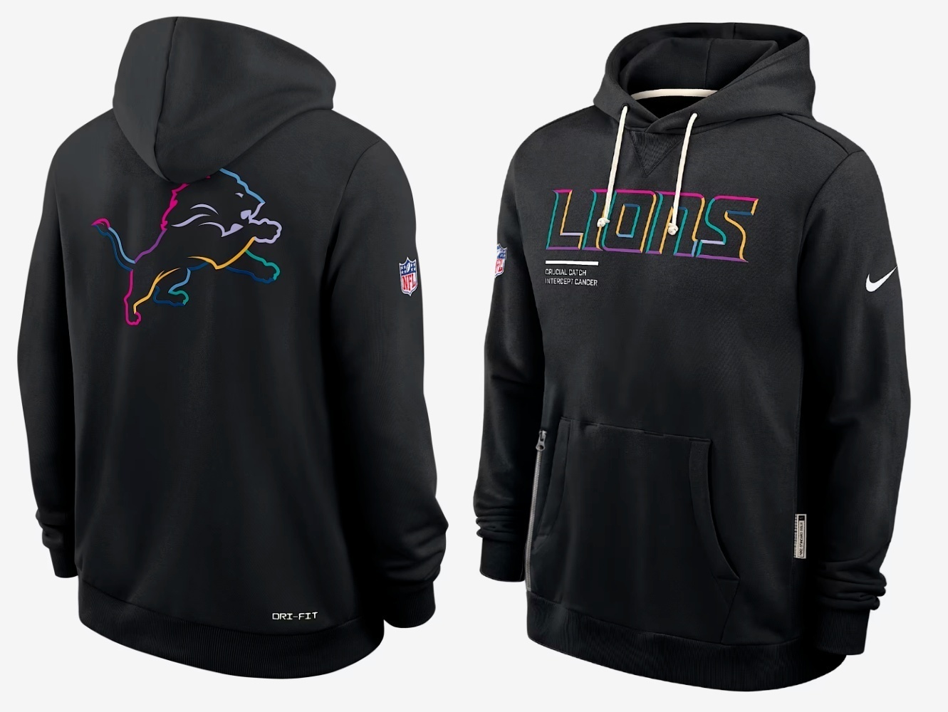 Detroit Lions 2025  Salute to Service  Limited Football Stitched hoodie Jersey