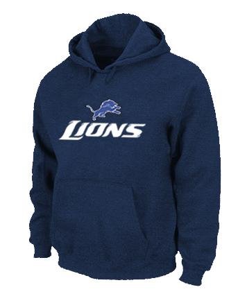 Detroit Lions Authentic Logo Pullover Hoodie D.Blue