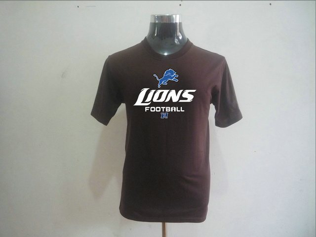Detroit Lions Big & Tall Critical Victory T-Shirt Brown