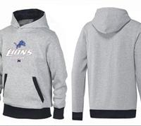 Detroit Lions Critical Victory Pullover Hoodie Grey & Black