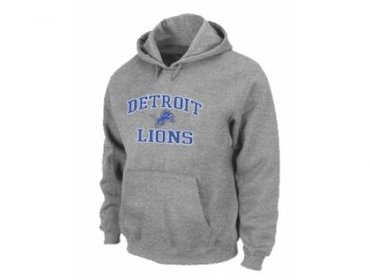 Detroit Lions Heart & Soul Pullover Hoodie Grey