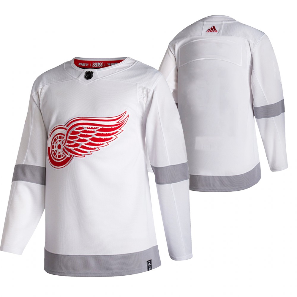 Detroit Red Wings 2021 Reverse Retro Blank White Jersey Special Edition Authentic