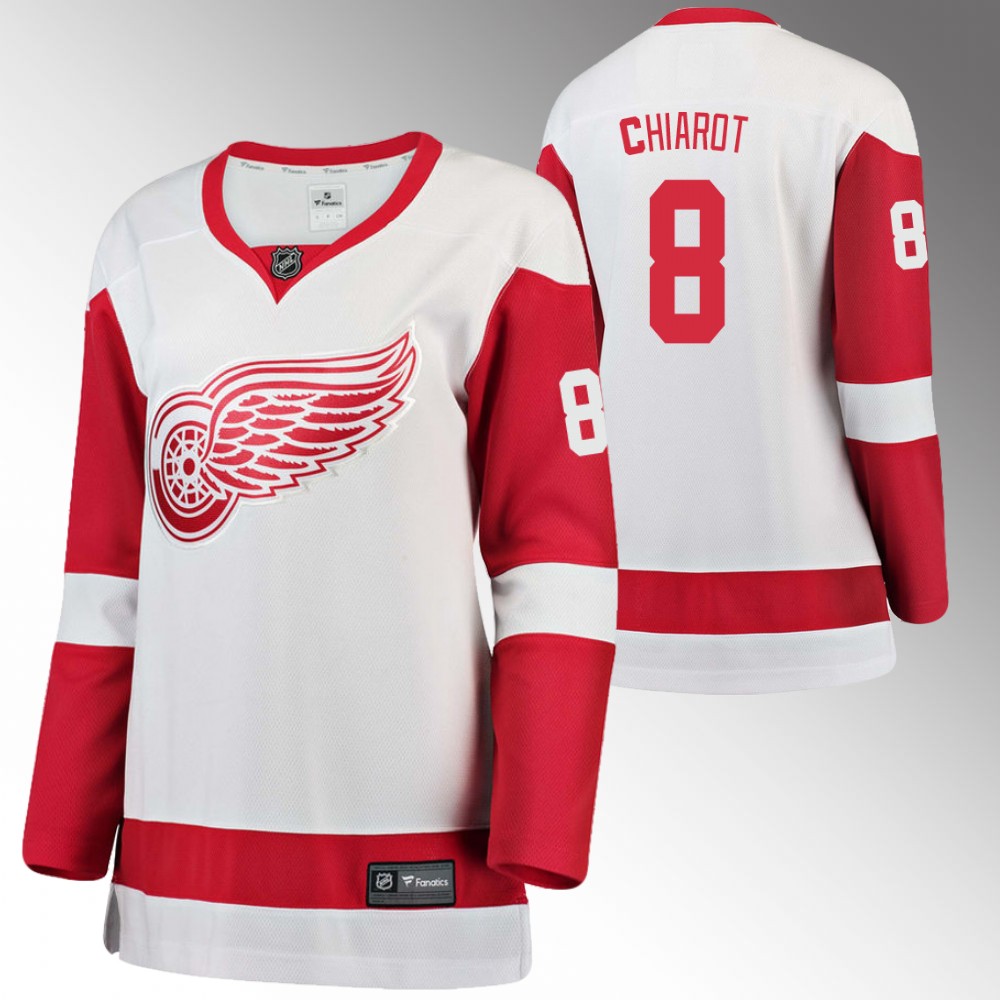 Detroit Red Wings Ben Chiarot Women White Away Jersey