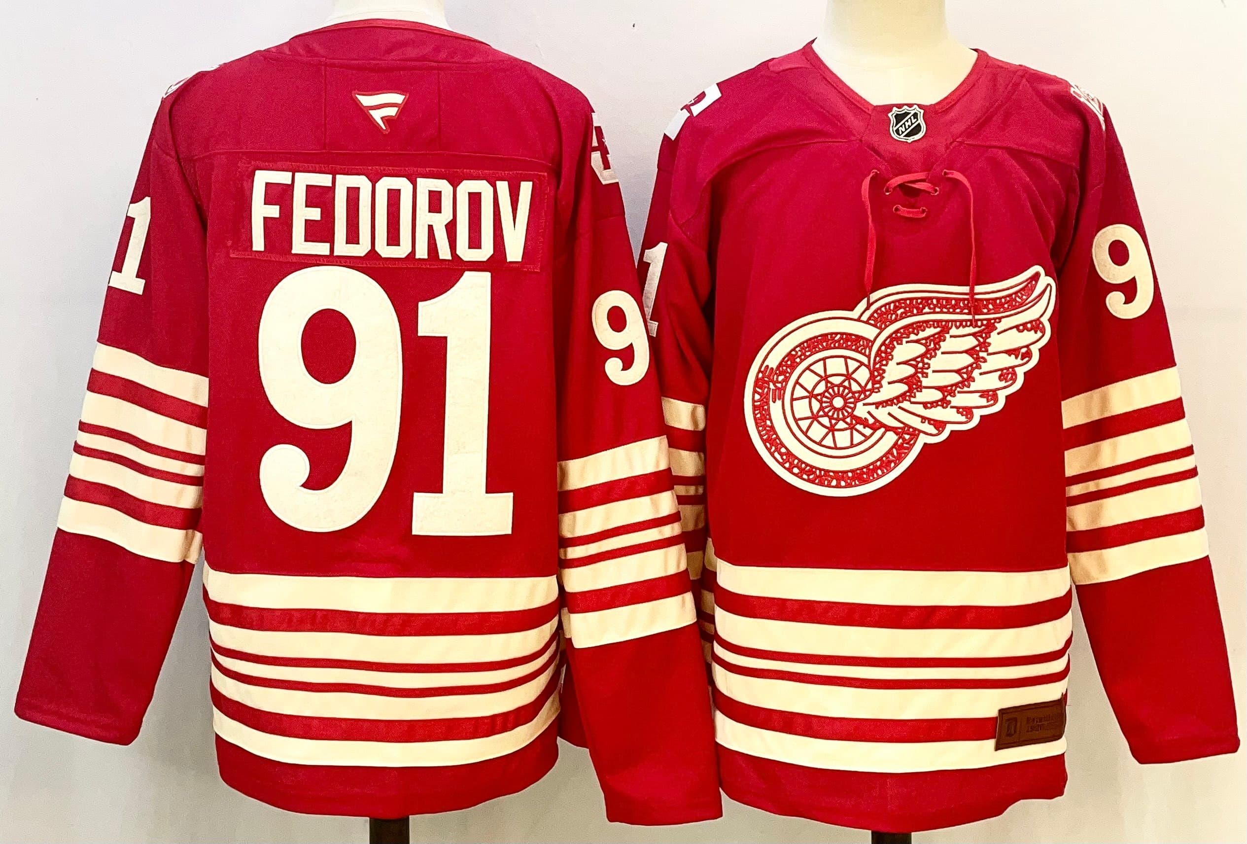 Detroit Red Wings Centennial Season Premium Jersey - All Stitched Vladimir Tarasenko 91