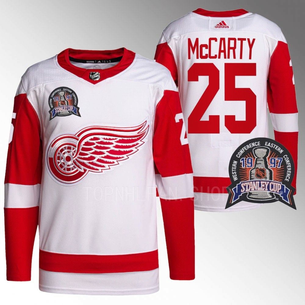 Detroit Red Wings Darren McCarty 1997 Stanley Cup Red 25th Anniversary Jersey