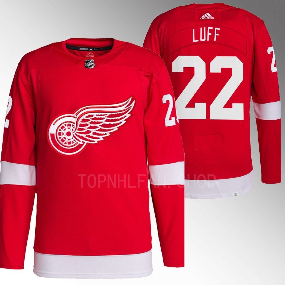 Detroit Red Wings Matt Luff Red Authentic Primegreen Home Jersey