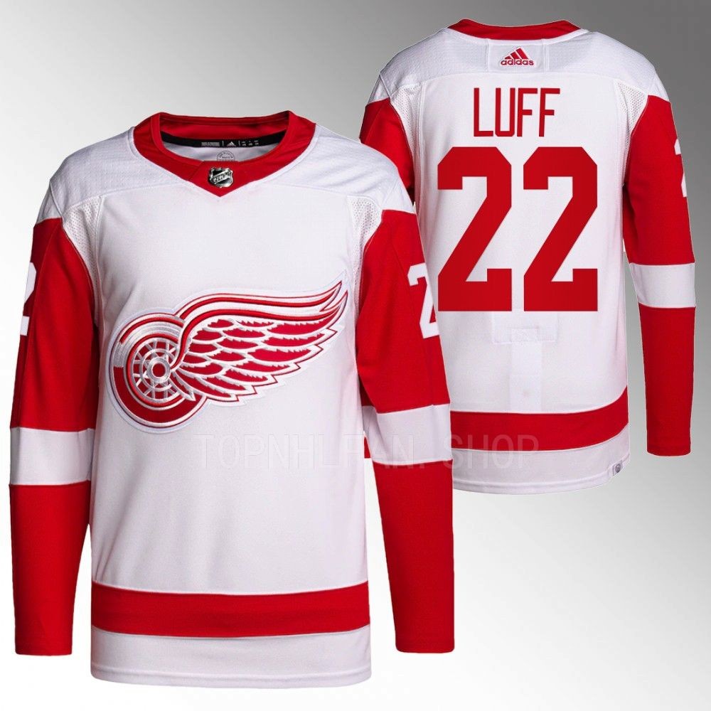 Detroit Red Wings Matt Luff White Away Breakaway Player Jersey