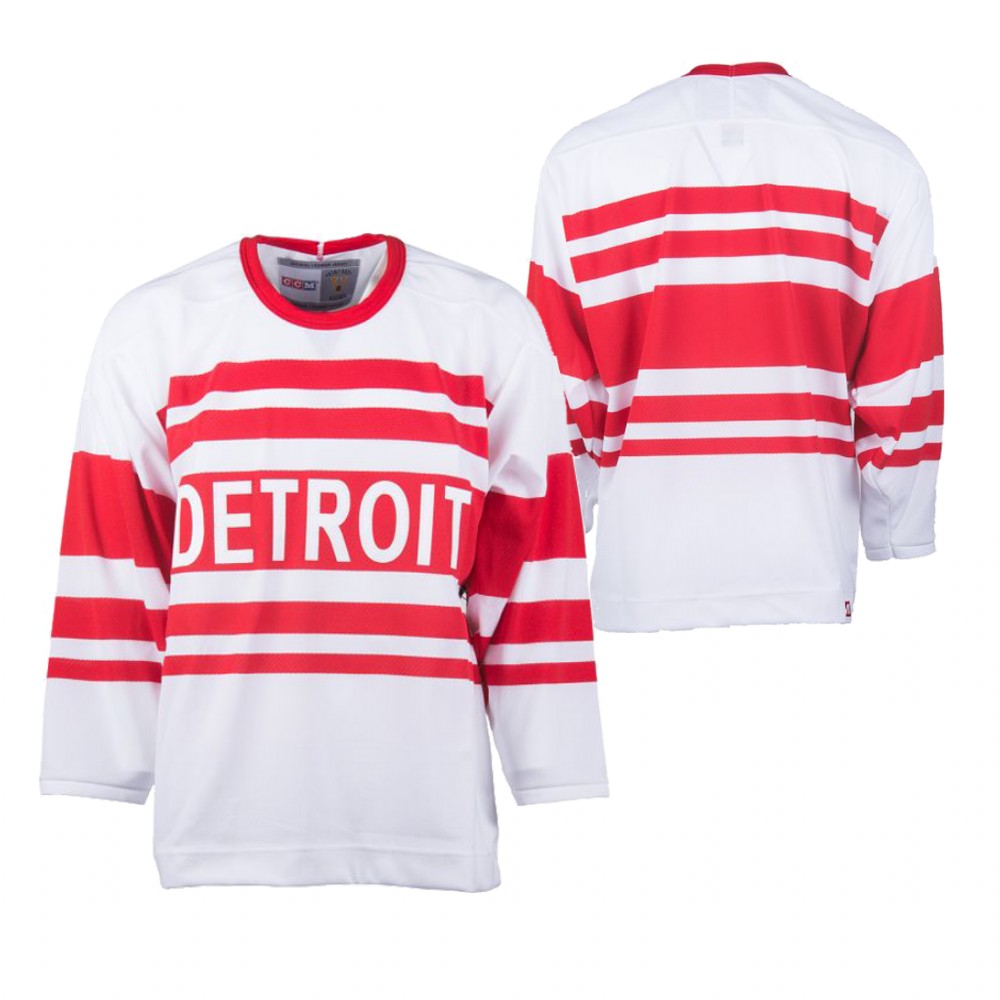 Detroit Red Wings White Red Vintage 1929 Replica Hockey Jersey