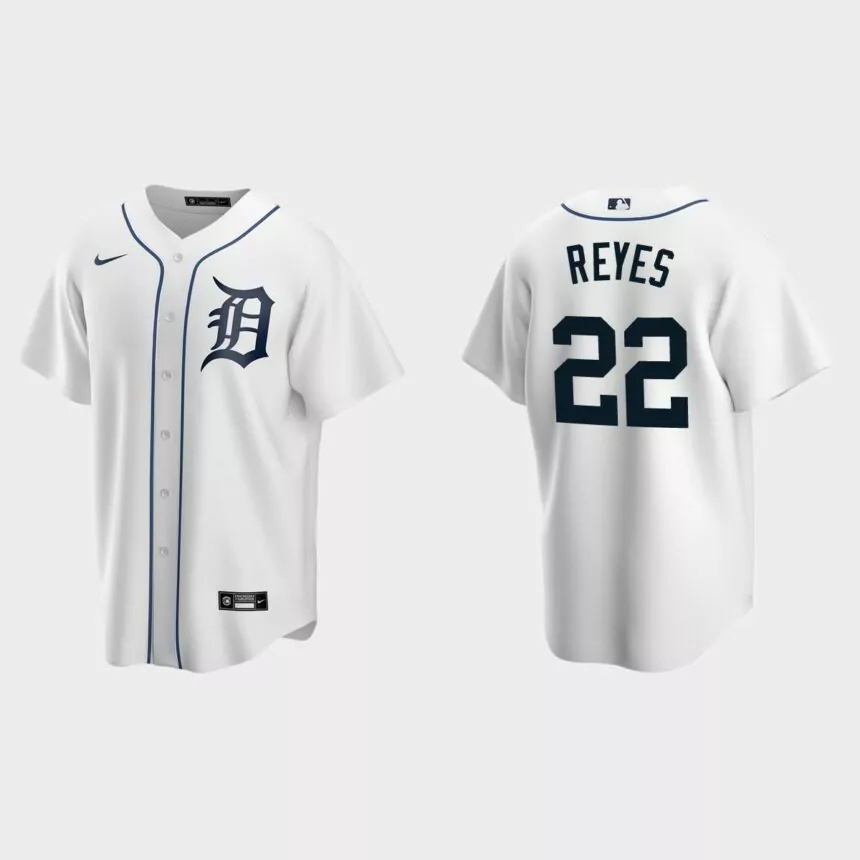 Detroit Tigers #22 Victor Reyes Replica Home Jersey – White.jpg