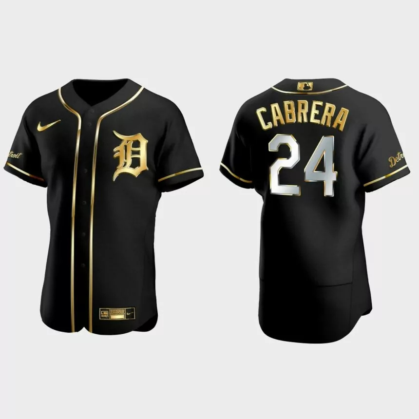 Detroit Tigers #24 Miguel Cabrera Golden Edition Authentic Jersey – Black.jpg