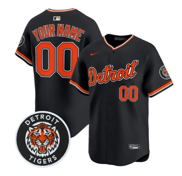 Detroit Tigers 2026 Alternate Vapor Premier Limited Custom Jersey - All Stitched