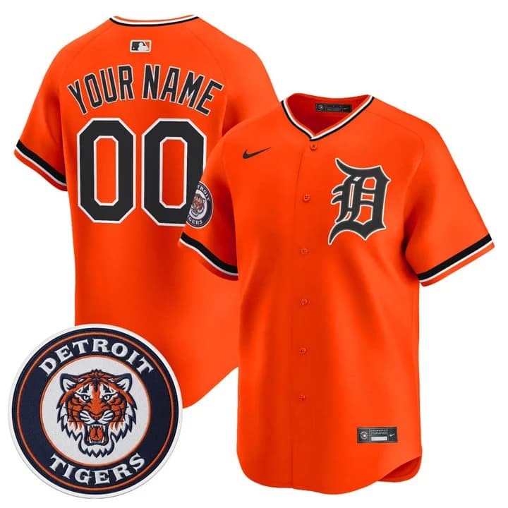 Detroit Tigers Custom  Jersey - All  Stitched