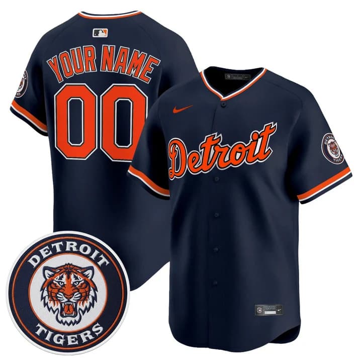 Detroit Tigers Custom Jersey - All  Stitched