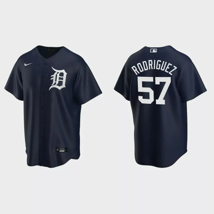 Detroit Tigers Eduardo Rodriguez Replica Alternate Jersey – Navy.jpg