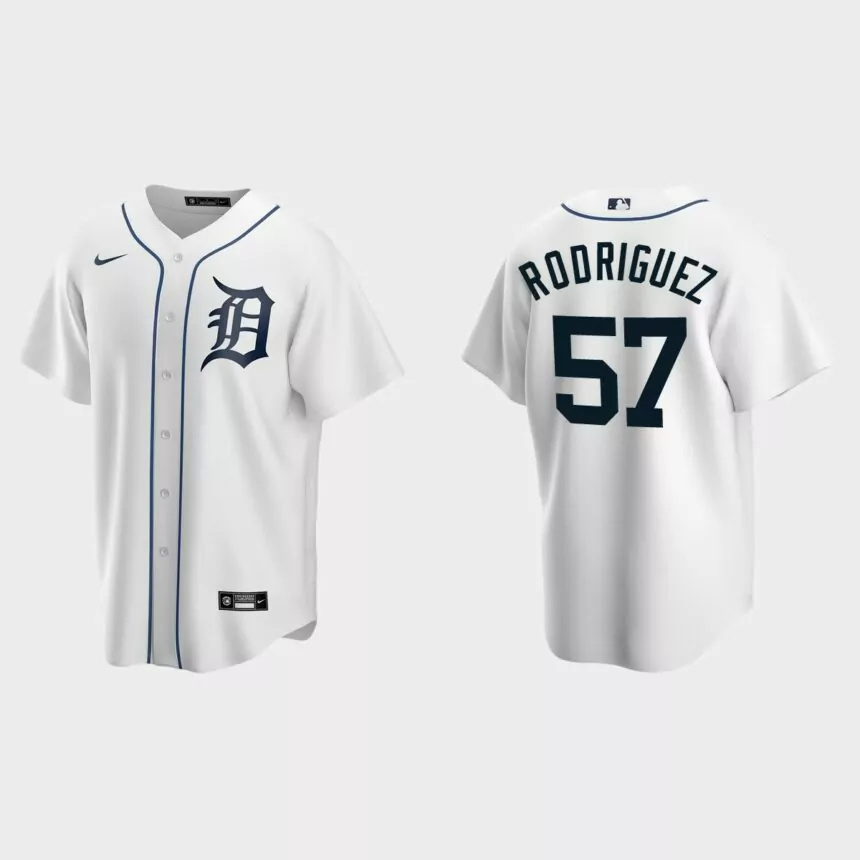 Detroit Tigers Eduardo Rodriguez Replica Home Jersey – White.jpg