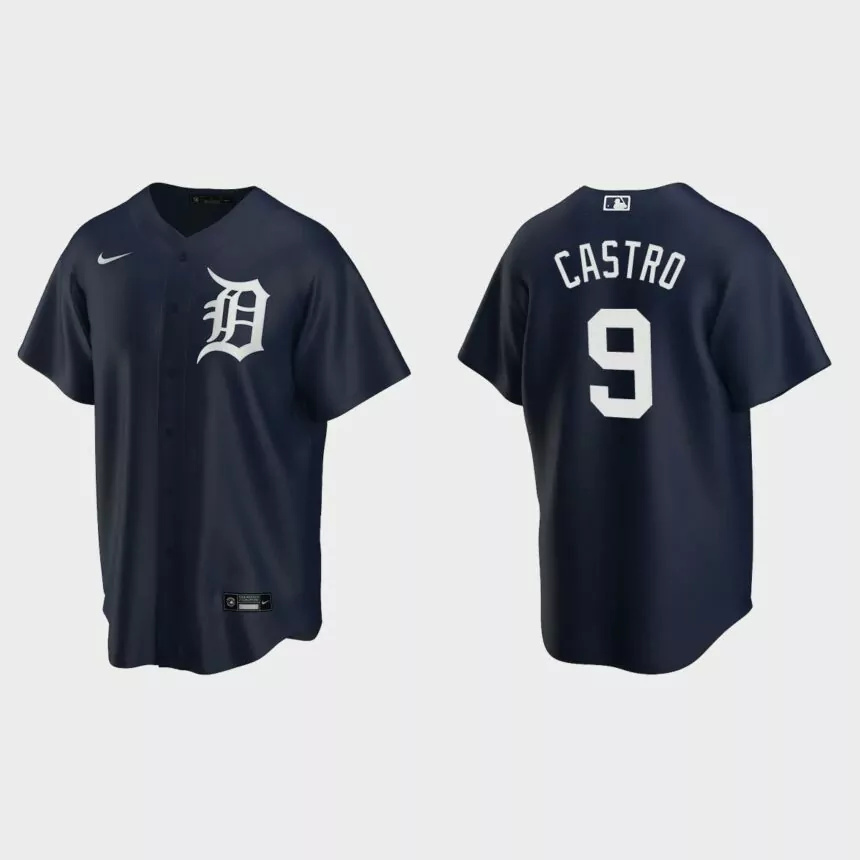 Detroit Tigers Harold Castro Replica Alternate Jersey – Navy.jpg