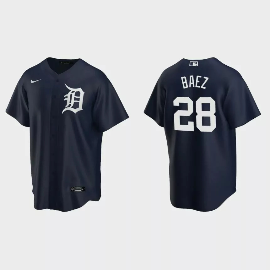 Detroit Tigers Javier Baez Replica Alternate Jersey – Navy.jpg