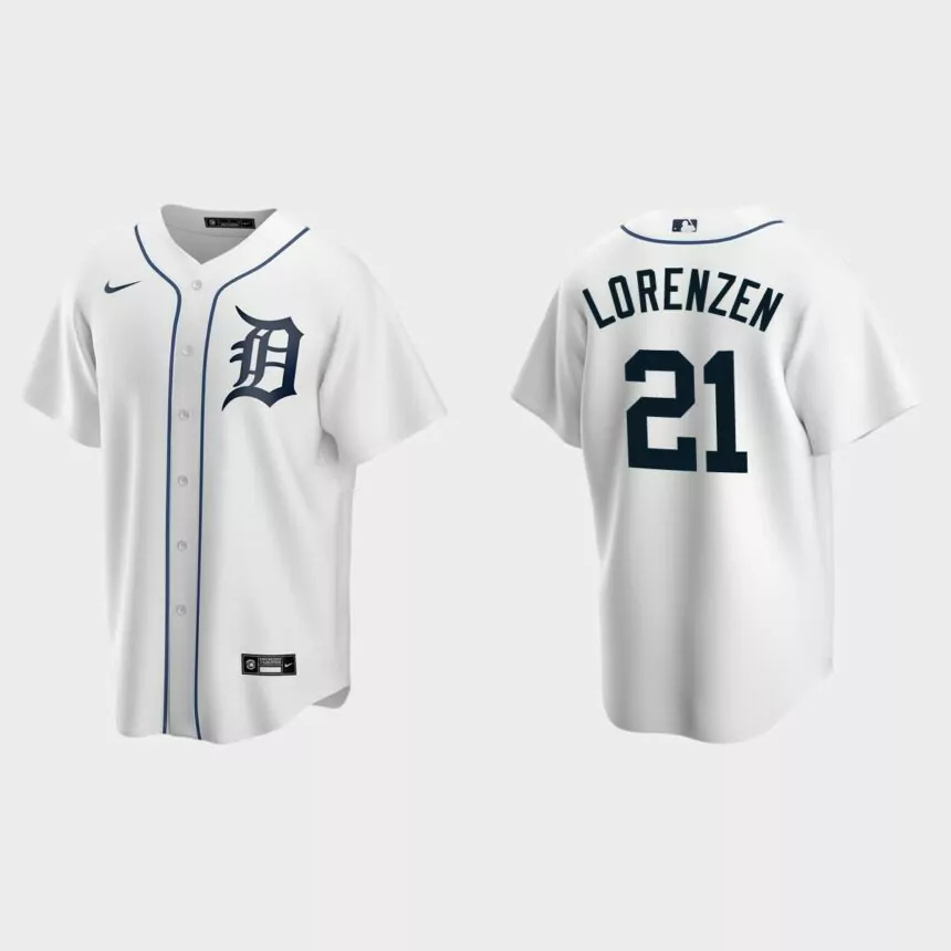 Detroit Tigers Michael Lorenzen Replica Home Jersey – White.jpg