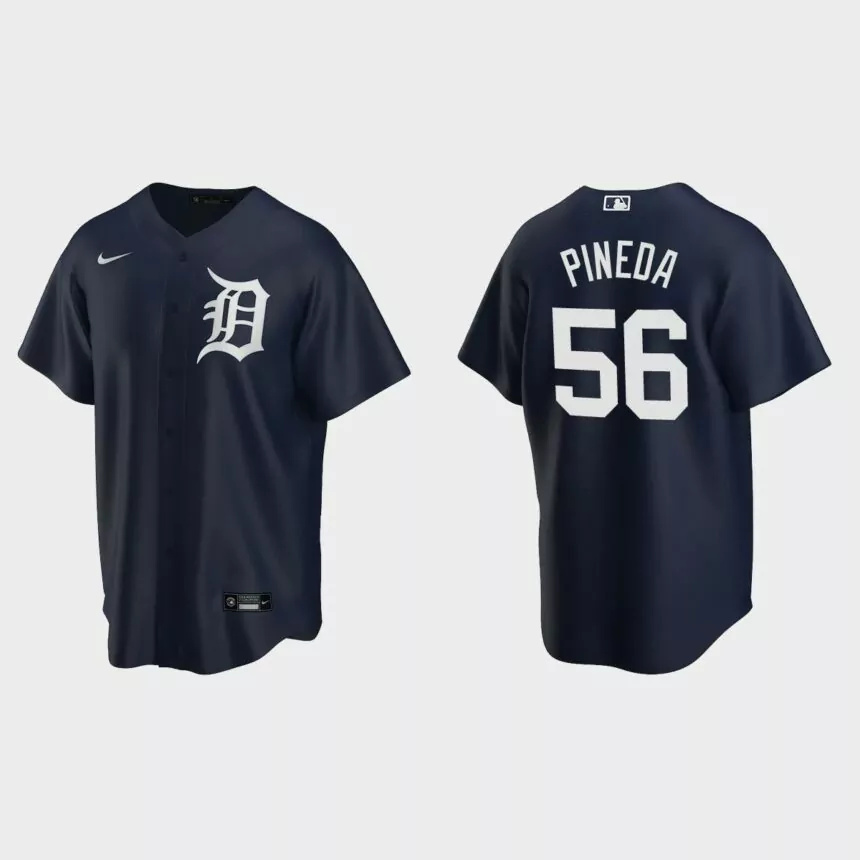 Detroit Tigers Michael Pineda Replica Alternate Jersey – Navy.jpg