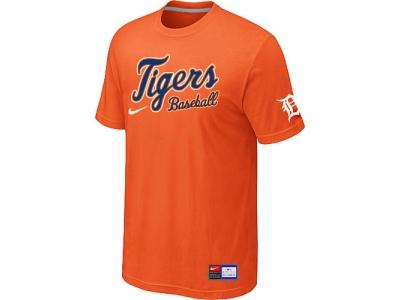 Detroit Tigers Orange NEW Short Sleeve Practice T-Shirt