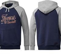 Detroit Tigers Pullover Hoodie Dark Blue & Grey