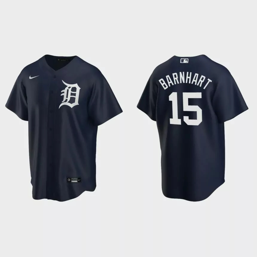Detroit Tigers Tucker Barnhart Replica Alternate Jersey – Navy.jpg