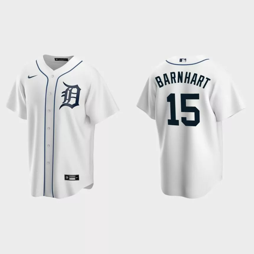 Detroit Tigers Tucker Barnhart Replica Home Jersey – White.jpg