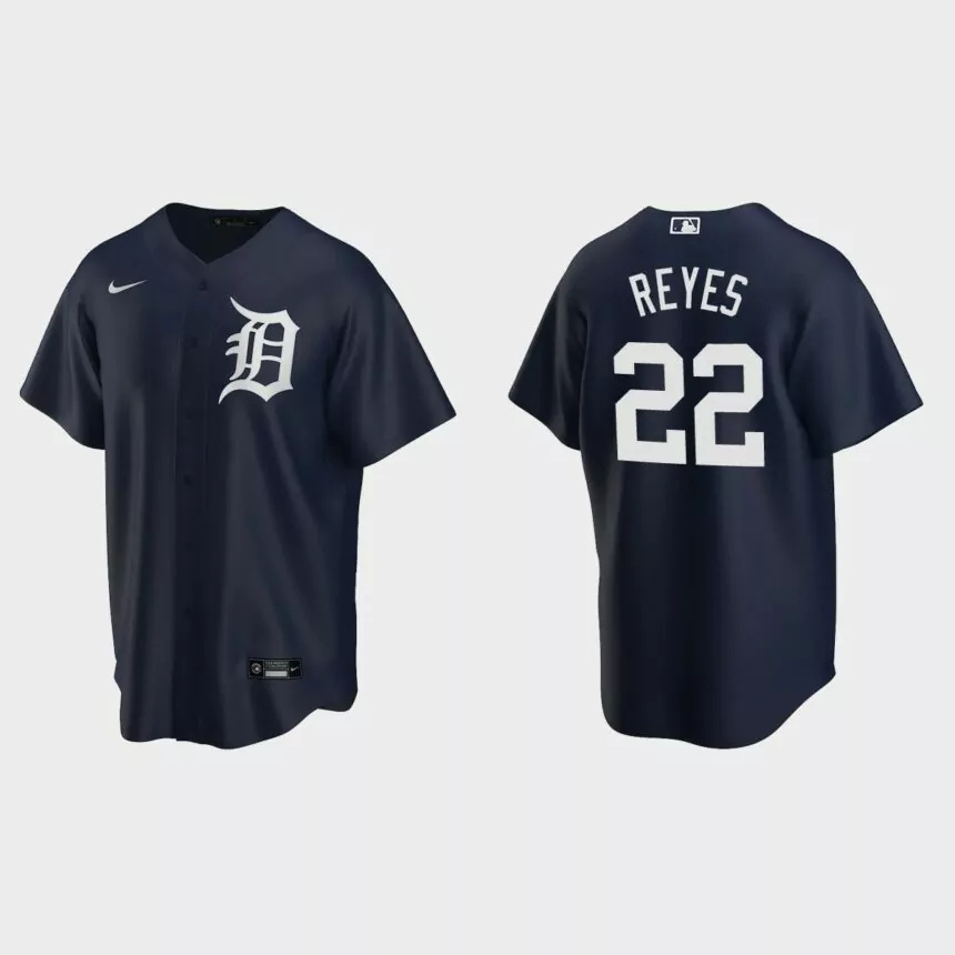 Detroit Tigers Victor Reyes Replica Alternate Jersey – Navy.jpg