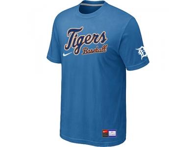Detroit Tigers light Blue NEW Short Sleeve Practice T-Shirt