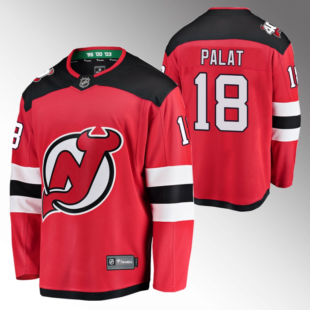 Devils #18 Ondrej Palat Red 2022 Home Jersey