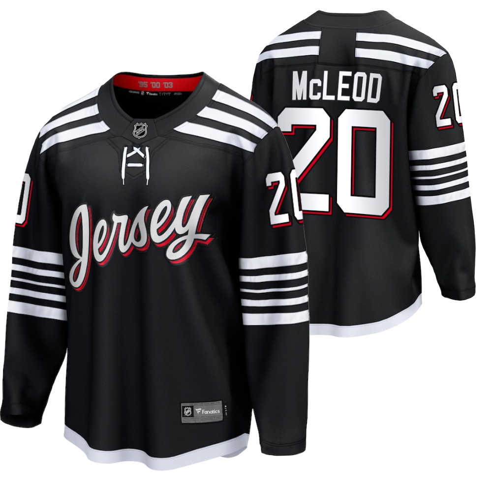 Devils #20 Michael McLeod Black 2022 Alternate Jersey