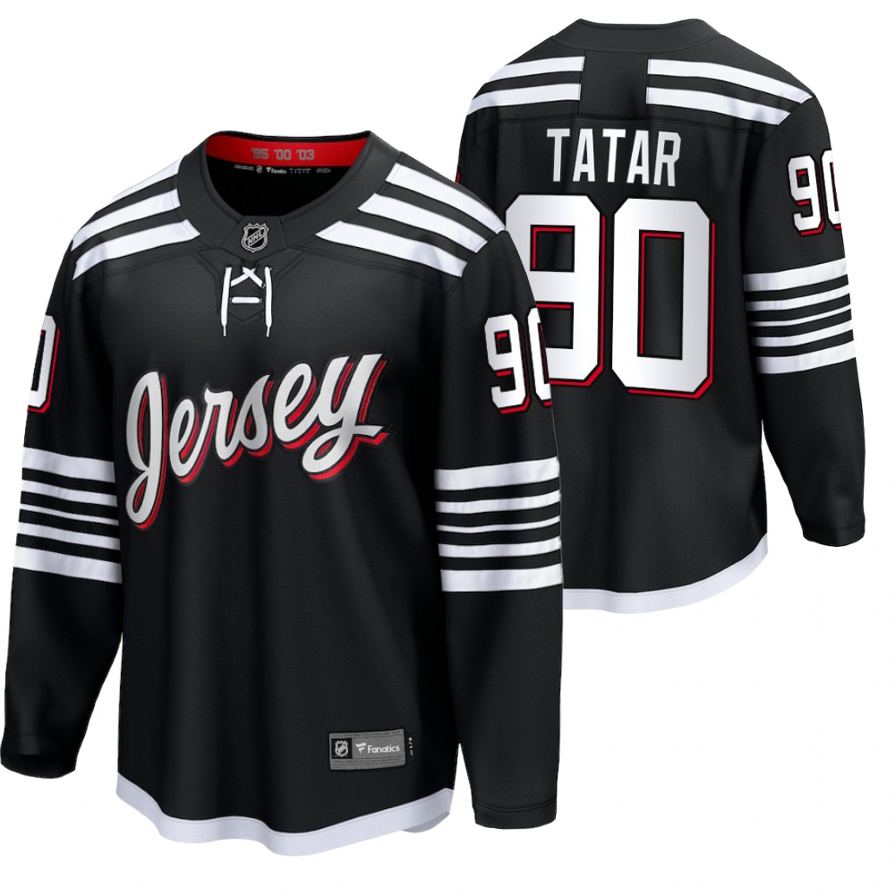 Devils #90 Tomas Tatar Black 2022 Alternate Jersey