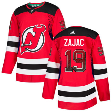 Devils 19 Travis Zajac Red Drift Fashion Adidas Jersey