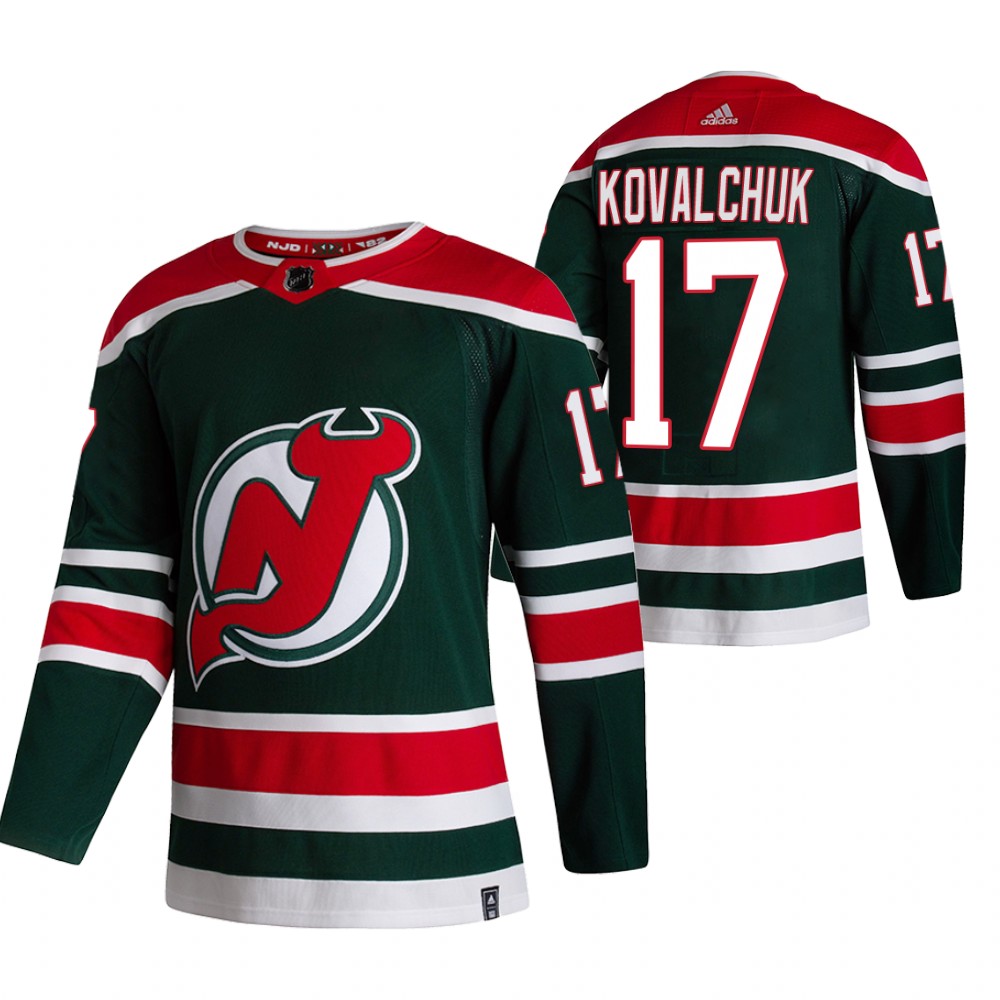 Devils 2021 Reverse Retro #17 Ilya Kovalchuk Green Jersey Special Edition Authentic